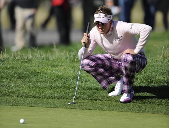 17 June 2010: Ian Poulter (England) in action during the first round of play of the USGA 2010 U.S. Open Championship at Pebble Beach Golf Links, Pebble Beach, California. Icon12810061708 EDITORIAL USE ONLY