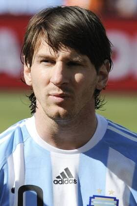 Johannesburg - WM 2010 - Argentinien (blau) - Südkorea (Korea, rot) - Lionel Messi 