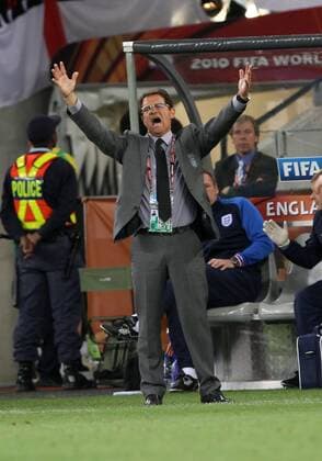 England s Coach Fabio Capello looks on dejected FIFA World Cup 2010 Group C England v Algeria 18th June, 2010 EDITORIAL USE ONLY. No use with unauthorised audio, video, data, fixture lists, club league logos or live services. Online in-match use limited to 120 images, no video emulation. No use in betting, games or single club league player publications. o0 Cape Town