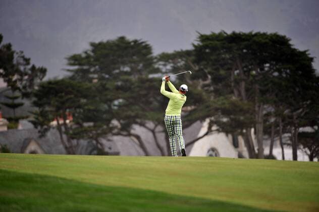 PEBBLE BEACH, CA - JUNE 18: Henrik Stenson (SWE) hits on the 10th hole during the second round of the 110th U.S. Open at Pebble Beach Golf Links in Pebble Beach, California - ZUMAcg3