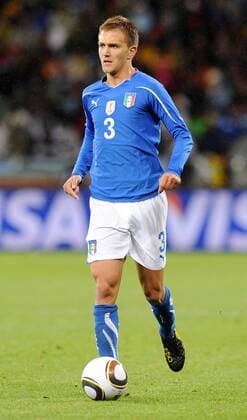 Jun 14, 2010 - Cape Town - DOMENICO CRISCITO of Italy in action during the FIFA World Cup 2010 soccer match between Italy and Paraguay at the Green Point Stadium. - ZUMAgh1