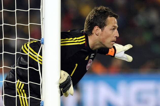 Kamerun (Grün) vs Dänemark (Weiß): Thomas Sörensen Dänemark 