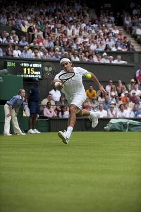 June 21st 2010: Wimbledon International Tennis Tournament held at the All England Lawn Tennis Club, London, England. Roger Federer of SUI . xNickxTapsell Actionplusx  ActionPlus53876 Content restricted for UK based newspaper