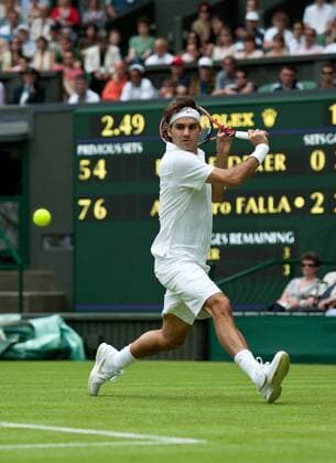 June 21st 2010: Roger Federer (SUI) - Wimbledon international tennis tournament held at the All England Lawn Tennis Club, London, England. xDuncanxGrovex  ActionPlus11060912