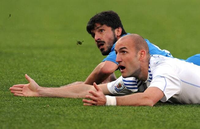 Gennaro Gattuso l. (Italy) - Robert Vittek (Slovakia) - Slovakia vs Italy giorgioxperottino