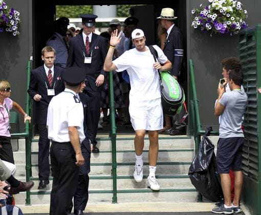 Wimbledon 2010,Sport, Tennis, ITF Grand Slam Tournament, John Isner (USA) - Einmarsch