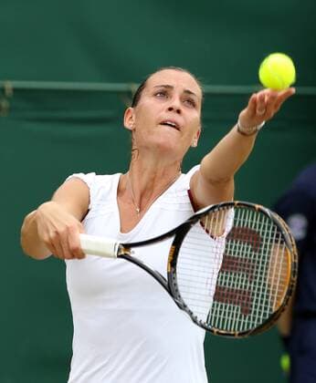 Tennis - The Wimbledon Championships - Flavia Pennetta ( ITA ) at the All England Lawn Tennis and Croquet Club 