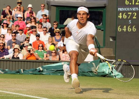 Tennis - The Wimbledon Championships - Rafael Nadal ( ESP ) at the All England Lawn Tennis and Croquet Club 