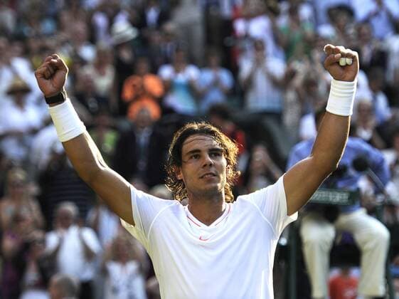 Tennis The Wimbledon Championships 2010 London, Rafael Nadal Spain o0 Jubel Freude