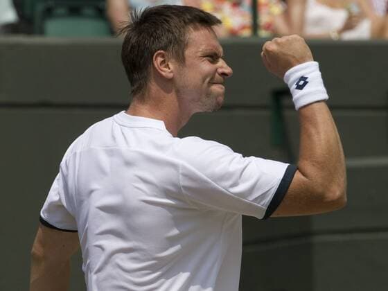 June 26, 2010 Robin Soderling of Sweden, in action in the third round at The Championships, Wimbledon , played at the All England Lawn Tennis Club, London, England Icon118340 o0 Jubel Freude EDITORIAL USE ONLY