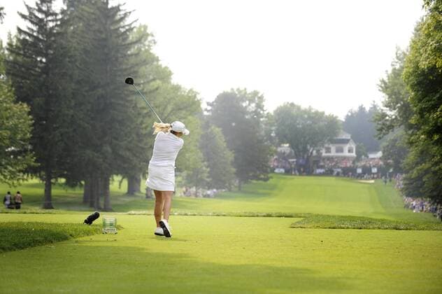 June 27, 2010: Cristie Kerr (USA) tees of on the 18th hole to win the LPGA Championship at Locust Hill Country Club located in Pittsford, NY. - ZUMAsw6