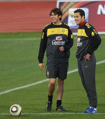 Kaka (R) , Julio Cesar (BRA) - Johannesburg - 30 06 2010. x(3)xCaetanoxBarreirax xFotoarenax  (1043)