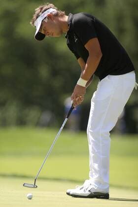 Fredrik Jacobson (SWE) putts during the first round of the AT&T National at Aronimink Golf Club in Newtown Square, Pennsylvania. Icon20810070141 EDITORIAL USE ONLY