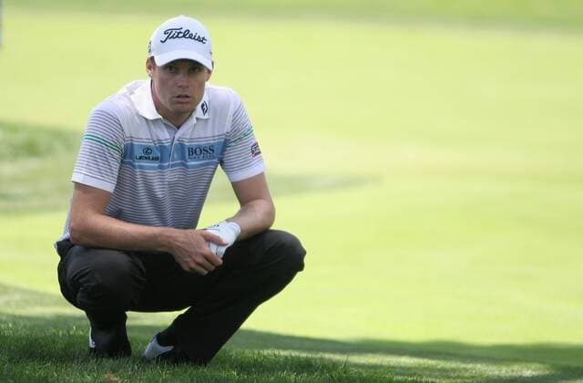 Nick Watney (USA) lines up his shot during the first round of the AT&T National at Aronimink Golf Club in Newtown Square, Pennsylvania. Icon20810070143 EDITORIAL USE ONLY