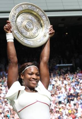 Tennis - The Wimbledon Championships - Serena Williams ( USA ) with Trophy at the All England Lawn Tennis and Croquet Club 