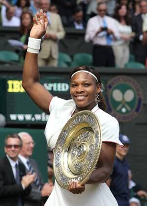 Tennis - The Wimbledon Championships - Serena Williams ( USA ) with Trophy at the All England Lawn Tennis and Croquet Club 