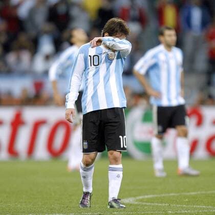 VIERTELFINALE, ARGENTINIEN - DEUTSCHLAND 0-4 Lionel Messi (ARG) - 