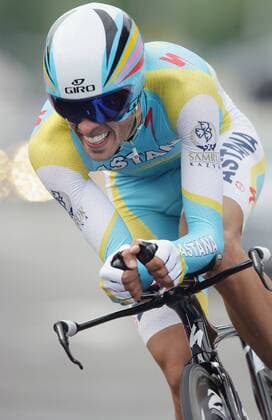 03.07.2010 Rotterdam Radsport 97. Tour de France 2010, Prolog Rotterdam-Rotterdam, Alberto Contador ESP Astana 4. Platz
