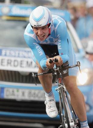 03.07.2010 Rotterdam Radsport 97. Tour de France 2010, Prolog Rotterdam-Rotterdam, Linus Gerdemann GER Team Milram