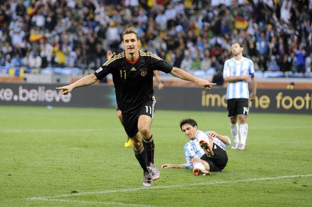 Miroslav KLOSE (GER),Jubel nach Tor zum 4-0, Argentinien - Deutschland o0 Freude