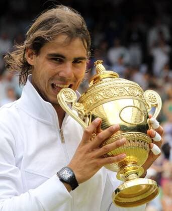 Tennis - The Wimbledon Championships - Mens Final - Rafael Nadal ( ESP ) with Trophy at the All England Lawn Tennis and Croquet Club 