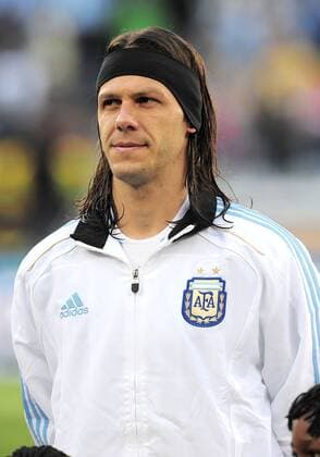 Viertelfinale, Argentinien - Deutschland im Green-Point-Stadion Kapstadt, Martin Demichelis (Argentinien) . - 