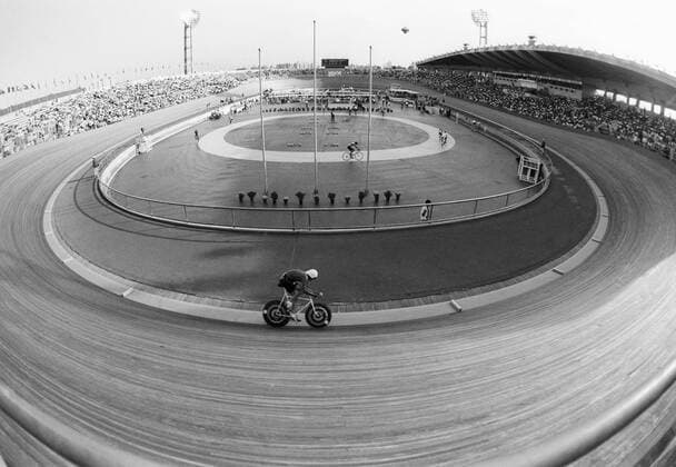 Olympic Velodrome, Austragungsort der Bahnradwettbewerbe bei den olympischen Sommerspielen 1988 in Seoul -  607171