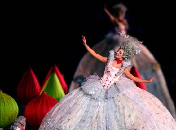 Performers take part in the opening ceremony of the 2006 Winter Olympics at the Olympic Stadium in Turin.  284498
