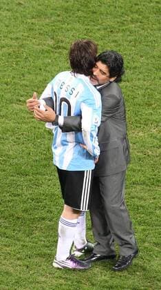 Coach Diego Maradona (R),Lionel Messi (L) - Argentina - World Cup 2010 xVIxJeroenxPutmansxIVx 129524