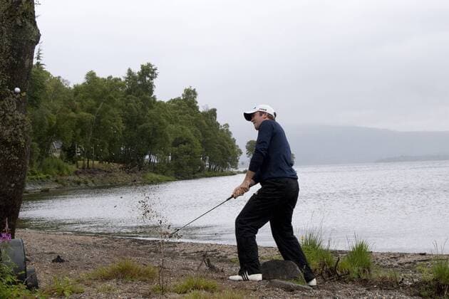 LOCH LOMOND SCOTLAND. 11-07-2010. Martin Laird (GBR) in action during the final day of the PGA European Tour, Barclays Scottish Open part of The Race to Dubai Tournament. xMitchellxGunnx  ActionPlus11069271 Content restricted for UK based newspaper