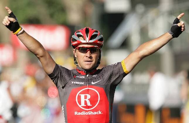 14.07.2010 Gap, Radsport 97. Tour de France 2010, 10. Etappe Chambery - Gap, Sergio PAULINHO POR RSH Etappensieger 10. Etappe o0 Jubel Freude