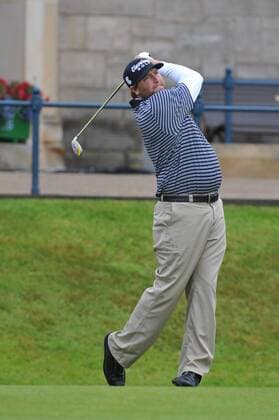 Steve MARINO from the USA in action on the Old Course action on the Old Course xKevinxBatchelorx  ActionPlus11070613 Content restricted for UK based newspaper