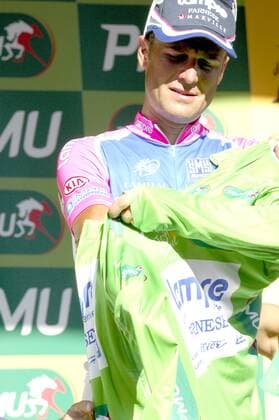 2010, Tour de France, tappa 11 Sisteron - Bourg les Valence, Alessandro Petacchi, ITA, im grünen Trikot, Bourg les Valence 