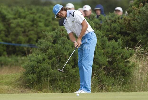 16 07 2010 Rickie Fowler (USA) in action on the Old Course , St Andrews, Fife, Scotland in the Second round of the British Open Championship1 xKevinxBatchelorx  ActionPlus11071147 Content restricted for UK based newspaper