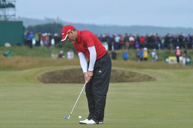 16 07 2010 Sergio Garcia (ESP) in action on the Old Course , St Andrews, Fife, Scotland in the Second round of the British Open Championship xKevinxBatchelorx  ActionPlus11071160 Content restricted for UK based newspaper