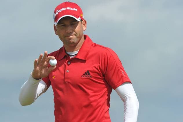 16 07 2010 Sergio Garcia (ESP) in action on the Old Course , St Andrews, Fife, Scotland in the Second round of the British Open Championship xKevinxBatchelorx  ActionPlus11071162 Content restricted for UK based newspaper