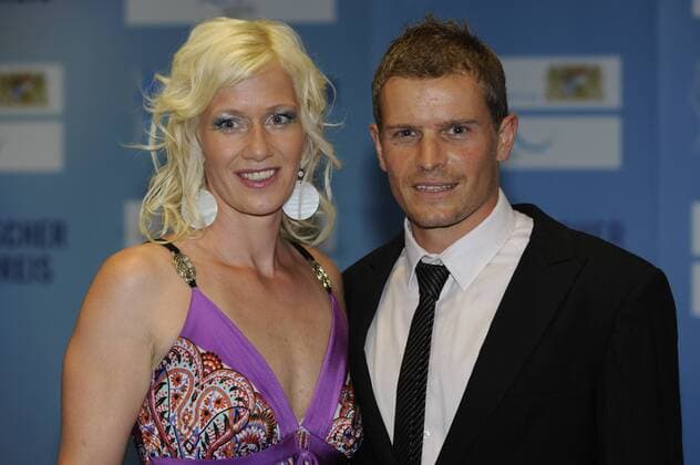 Tobias ANGERER (GER),Ski Langlauf,Ski Nordisch,Skilanglaeufer,mit Ehefrau Romy,Brustbild,Bayerischer Sportpreis-Roter Teppich,Red Carpet. o0 Partnerin, Frau, Ehefrau Familie