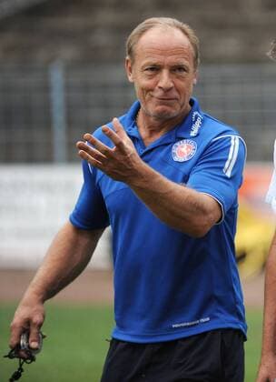 Fußball, Trainerhistorie Westfalia Herne von 1938 bis heute 21.07.2010, Fussball, Saison 2010-2011, Testspiel in Herne, WESTFALIA HERNE - VFL BOCHUM 1-3, Trainer Klaus Taeuber (Westf. Herne)