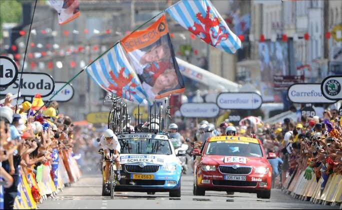 Tour de France: Etappe 19 Bordeaux - Pauillac: ANDY SCHLECK Saxo Bank xPhotoNewsx  o0 Totale