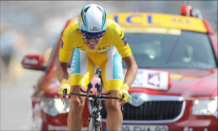 Tour de France: Etappe 19 Bordeaux - Pauillac: ALBERTO CONTADOR Astana xPhotoNewsx 