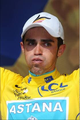 Tour de France: Etappe 19 Bordeaux - Pauillac: ALBERTO CONTADOR Astana xPhotoNewsx 