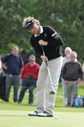 24 07 2010 Bernard Langer (GER) in action in the third round of the Mastercard British Senior Open Golf Championship on the Championship Course at Carnoustie, Angus, Scotland xKevinxBatchelorx  ActionPlus20143548 Content restricted for UK based newspaper