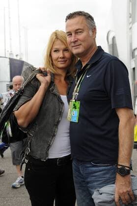 Franziska VAN ALMSICK mit ihrem Ehemann Juergen B. HARDER (beide GER), Formel 1 GP von Deutschland Hockenheimring,Grosser Santander Preis,Grand Prix,Hockenheim,Rennen am 25.07.2010.