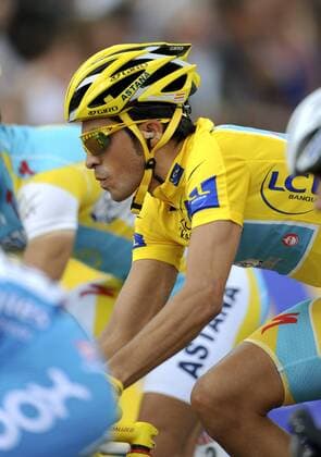 Tour de France 2010: ALBERTO CONTADOR Astana - - 20 Etappe : LONGJUMEAU - PARIS CHAMPS-ELYSEES xPHOTONEWSx 
