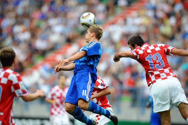 U19 EM, FRA (blau) vs CRO (rotweiß) --- Antoine GRIEZMANN - xAnthonyxBibardxFEPx
