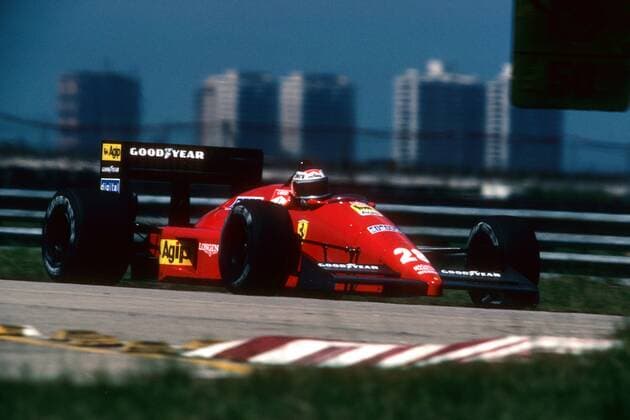 Gerhard Berger (Österreich Ferrari)  o0 Freisteller Aktion Aufmacher