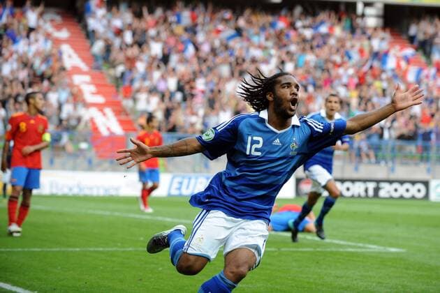 FRA (blau) vs ESP (rot) - Finale UEFA U19 EM - Alexandre LACAZETTE - AnthonyxBibardxFEP -  o0 Jubel, Freude,