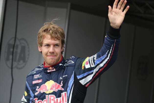 Saturday, Sebastian Vettel (GER), Red Bull Racing, RB6 is celebrating his Pole Position Hungarian Grand Prix, Budapest 29 July - 01 August 2010 