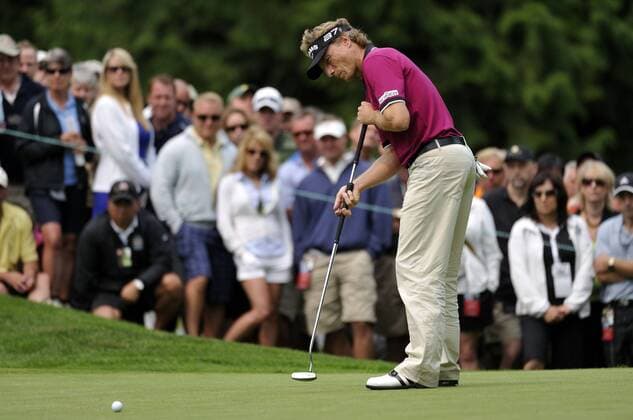 August 1, 2010.Bernhard Langer GER watches his birdie putt on the 6th hole during the final round of the 31st U.S. Senior Open at Sahalee Country Club in Sammamish, Washington. .. - ZUMAch4