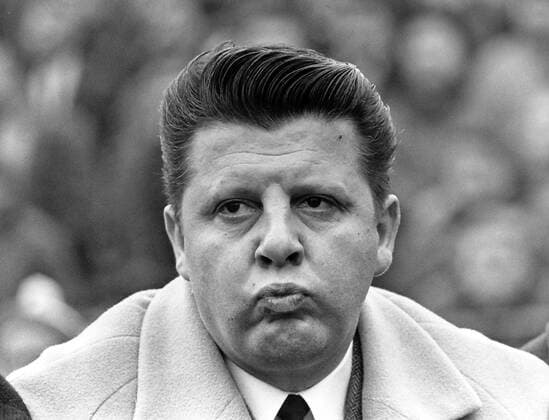 Trainer Günter Brocker (Bremen) Fußball 1. BL Herren Saison 1965 1966, SV Werder Porträt Aufnahmedatum geschätzt Skepsis, Spannung,